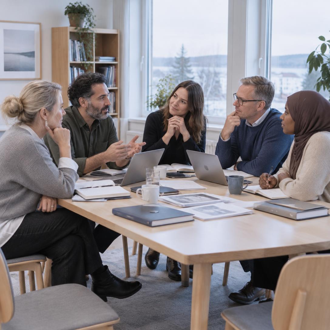 Yrkesverksamma inom skola och samhälle i ett gemensamt samtal